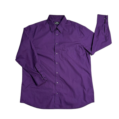 👔 Walbusch® Purple Formal Dress Shirt(XL)