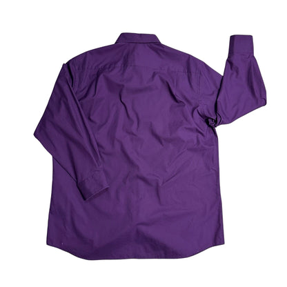 👔 Walbusch® Purple Formal Dress Shirt(XL)