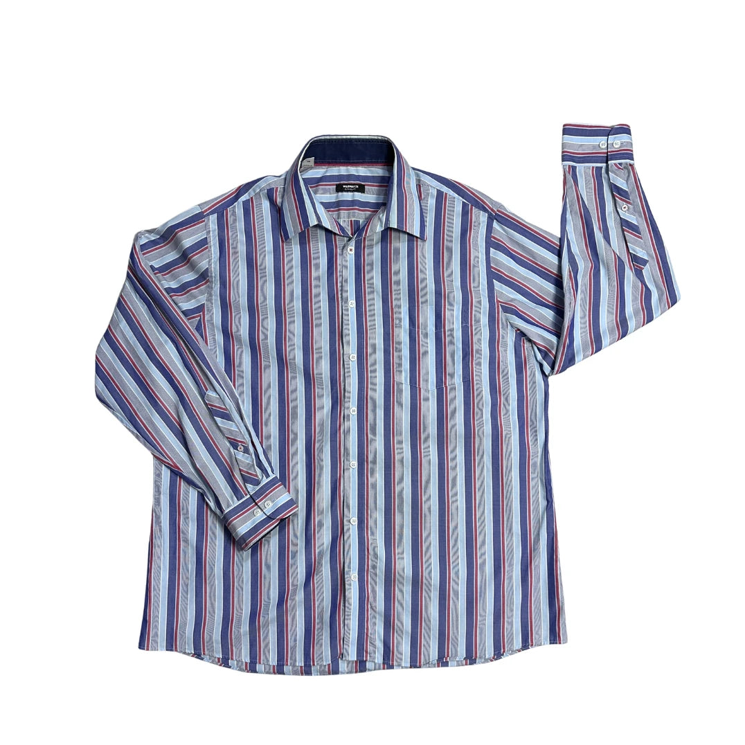 Walbusch® Blue Striped Formal Shirt(2XL)