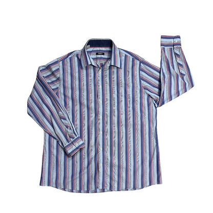 Walbusch® Blue Striped Formal Shirt(2XL)