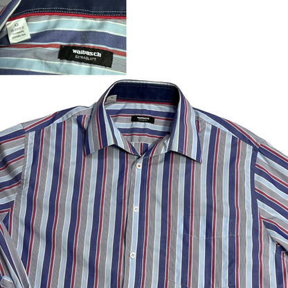 Walbusch® Blue Striped Formal Shirt(2XL)