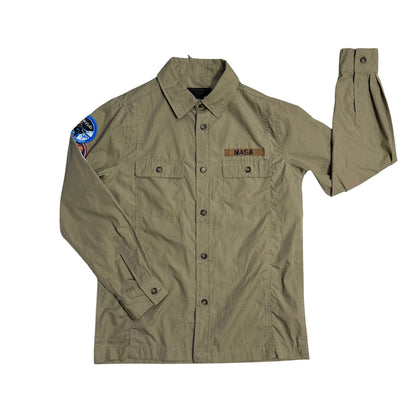 Buzz Aldrin® Khaki NASA Utility Shirt(M)