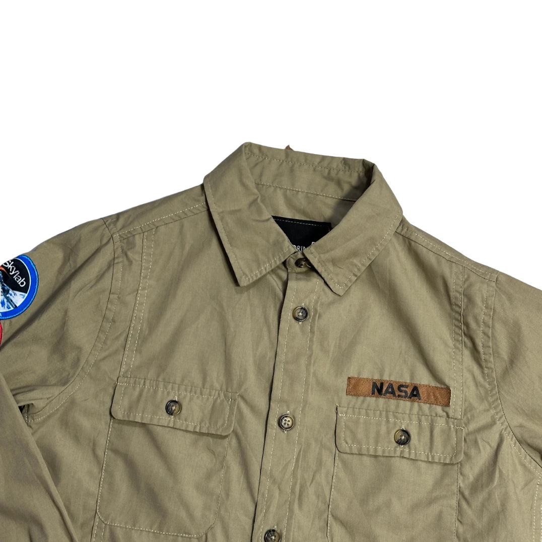Buzz Aldrin® Khaki NASA Utility Shirt(M)