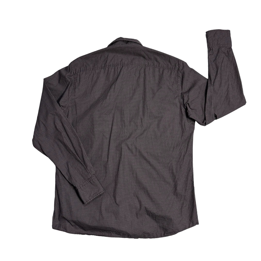 Pierre Cardin® Brown Pattern Formal Shirt(M)