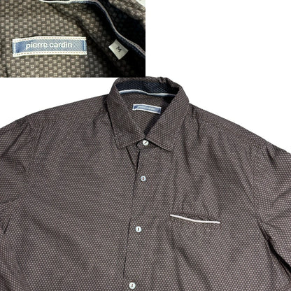 Pierre Cardin® Brown Pattern Formal Shirt(M)
