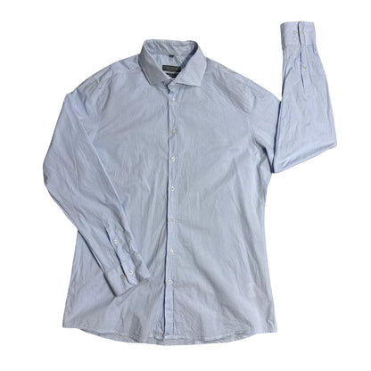 Nobel League® Light Blue Super Slim Formal Shirt(L)