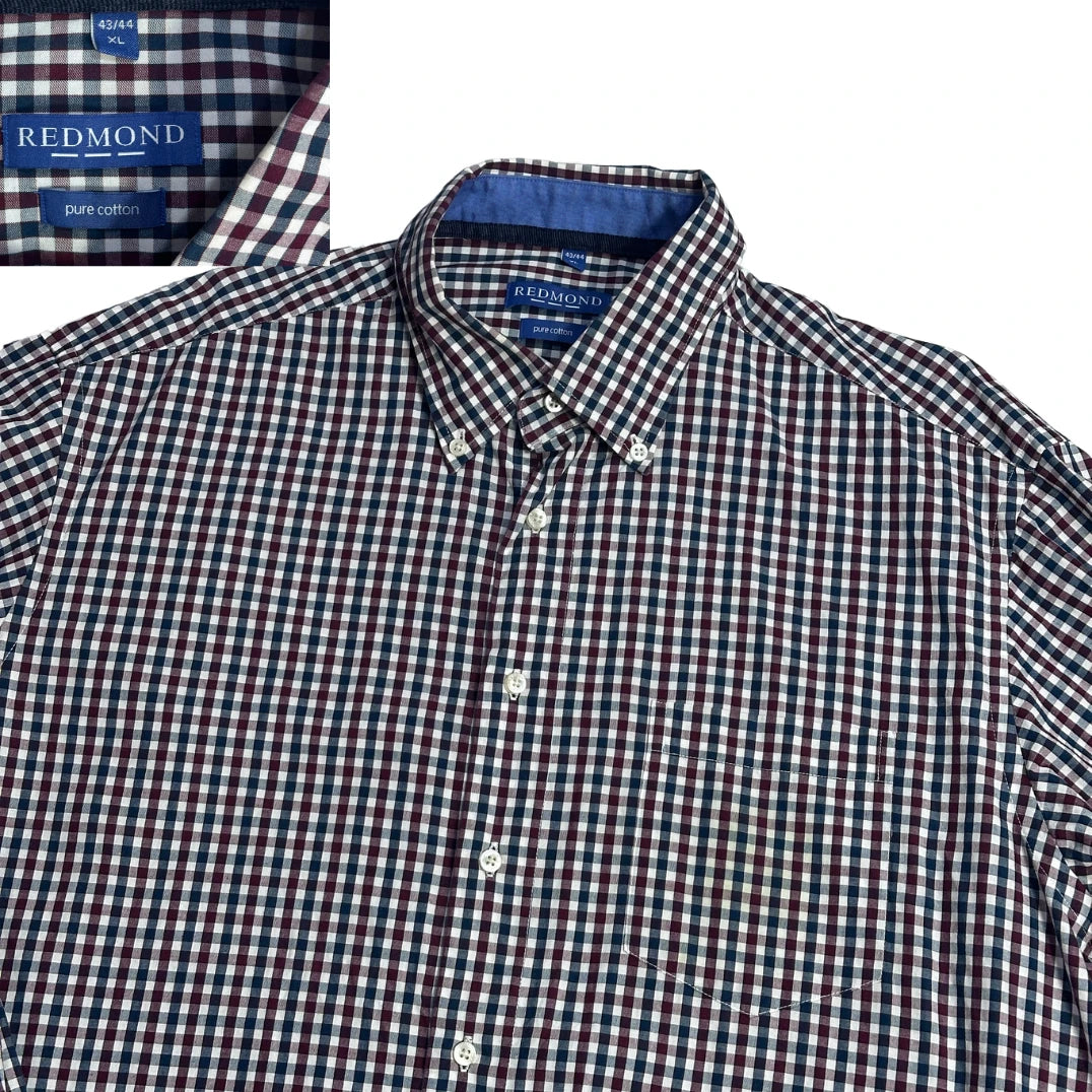 Redmond® Multicolor Check Casual Shirt 👔(XL)