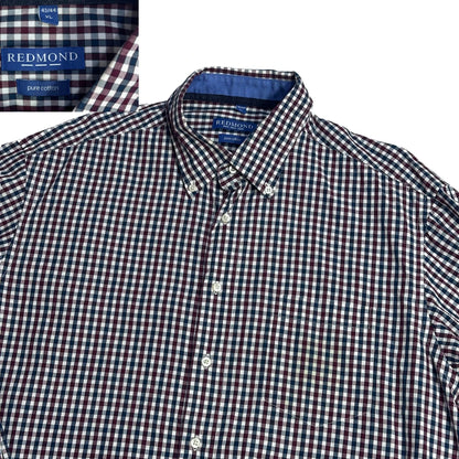 Redmond® Multicolor Check Casual Shirt 👔(XL)
