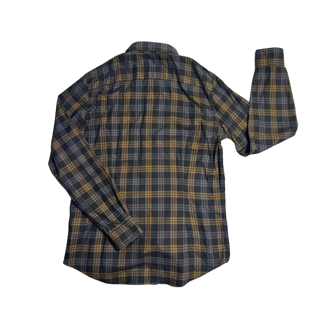 Esprit® Brown Check Slim Fit Shirt 🤎(L)