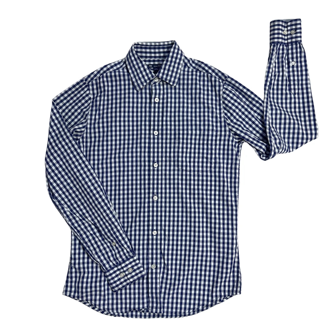 Gap® Blue Check Tailored Shirt 💙(S)