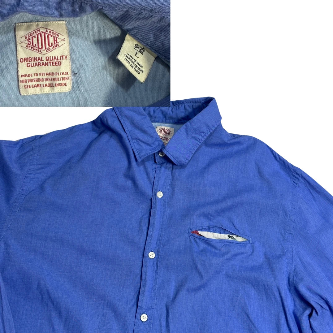 Scotch & Soda® Blue Casual Shirt 💙(L)
