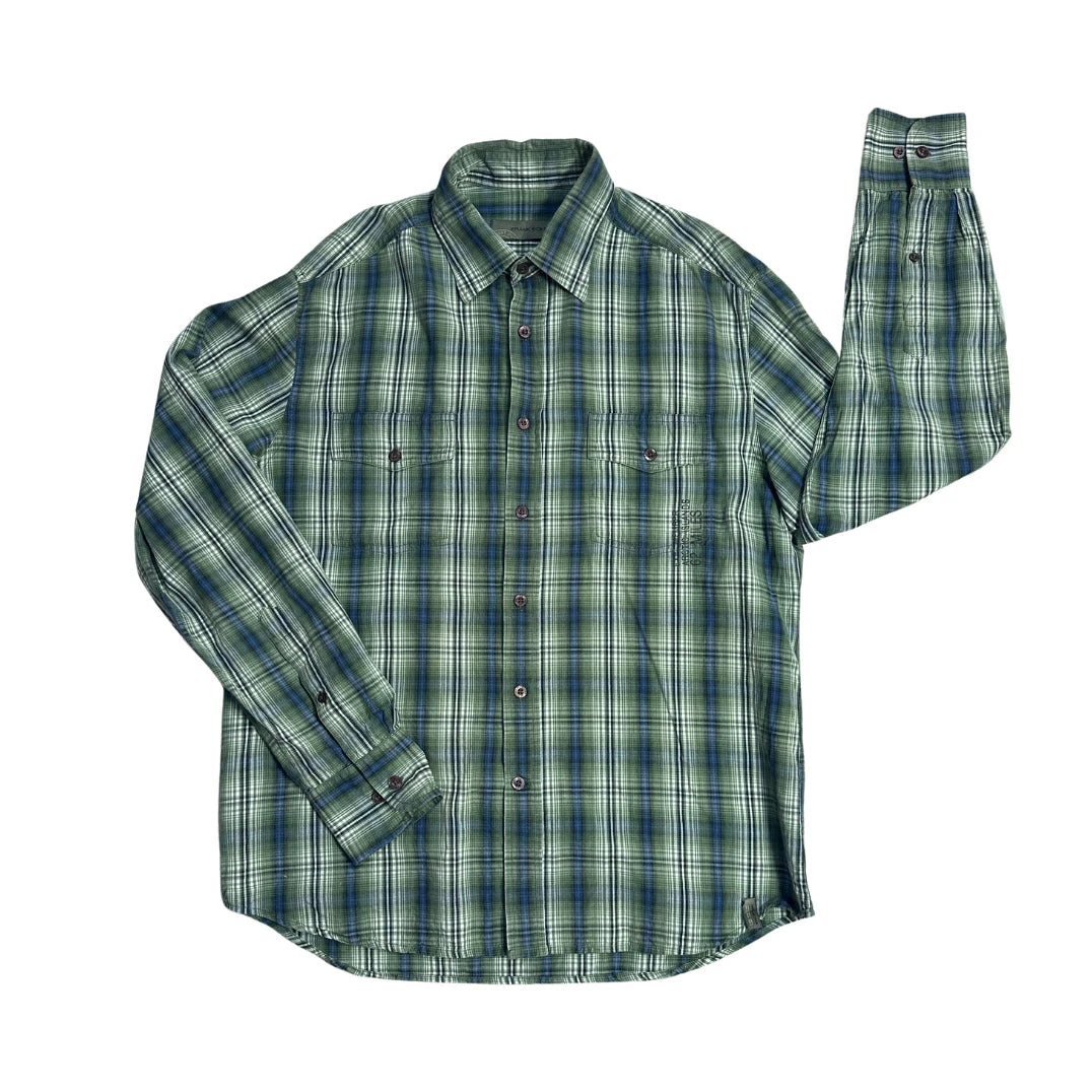 Frank Eden® Green Check Casual Shirt 💚(L)
