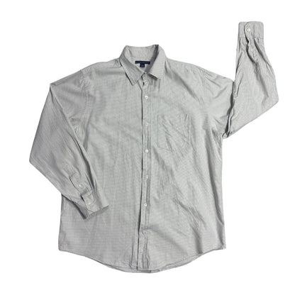 Banana Republic® Grey Micro Check Formal Shirt(L)