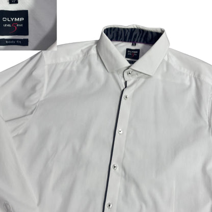 Olymp® White Body Fit Formal Shirt(L)