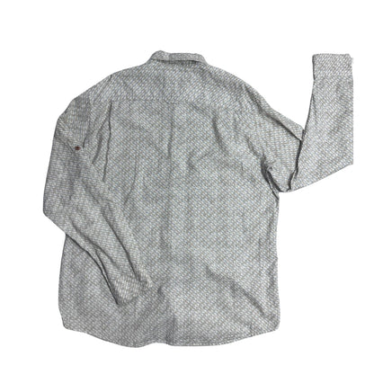 Canda® Beige Patterned Casual Shirt(L)