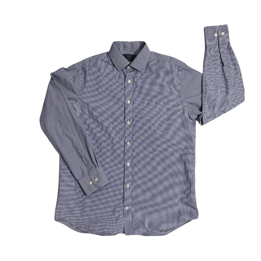 M&S® Navy Check Formal Shirt(L)