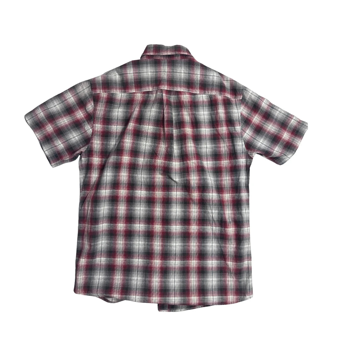 Canda® Maroon Plaid Casual Shirt(S)