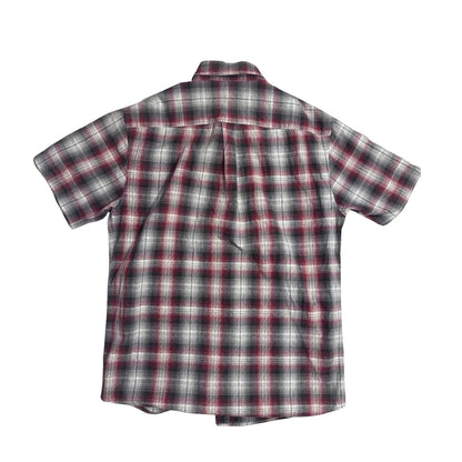 Canda® Maroon Plaid Casual Shirt(S)