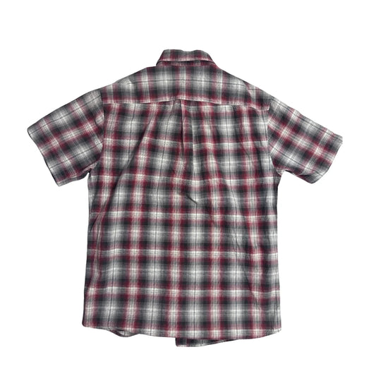 Canda® Maroon Plaid Casual Shirt(S)