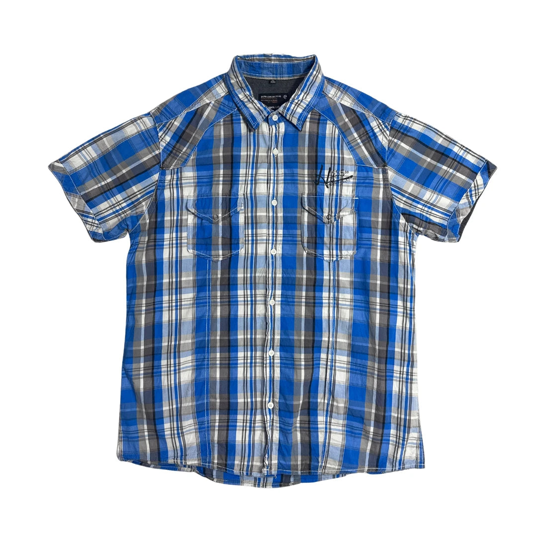 Angelo Litrico® Blue Plaid Casual Shirt(XL)