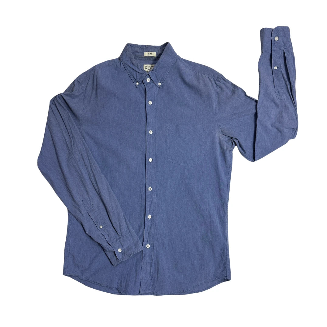 J.Crew® Blue Slim Fit Casual Button Down Shirt (M)