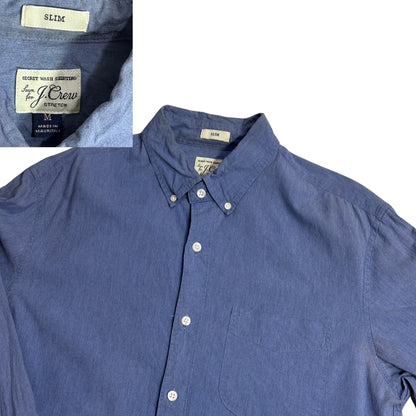 J.Crew® Blue Slim Fit Casual Button Down Shirt (M)