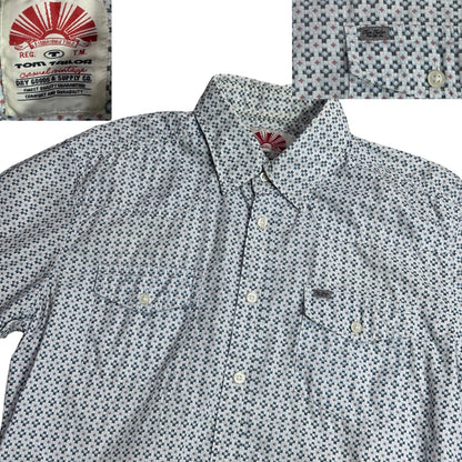 Tom Tailor® White Printed Casual Shirt 🌿(M)