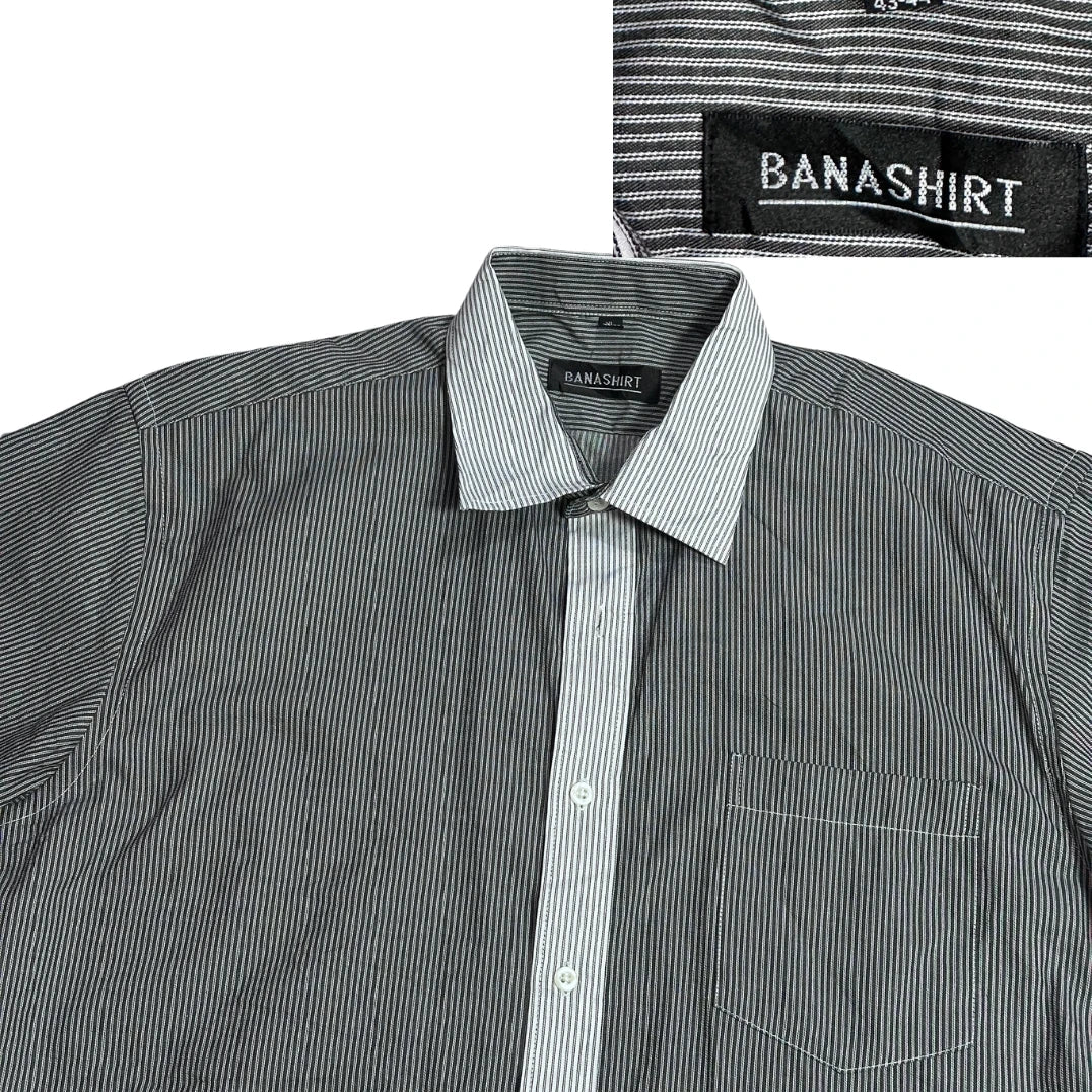 Banashirt® Black Striped Casual Shirt 🖤(XL)