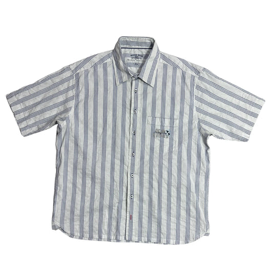 Engbers® White Striped Casual Shirt ⚓(XL)