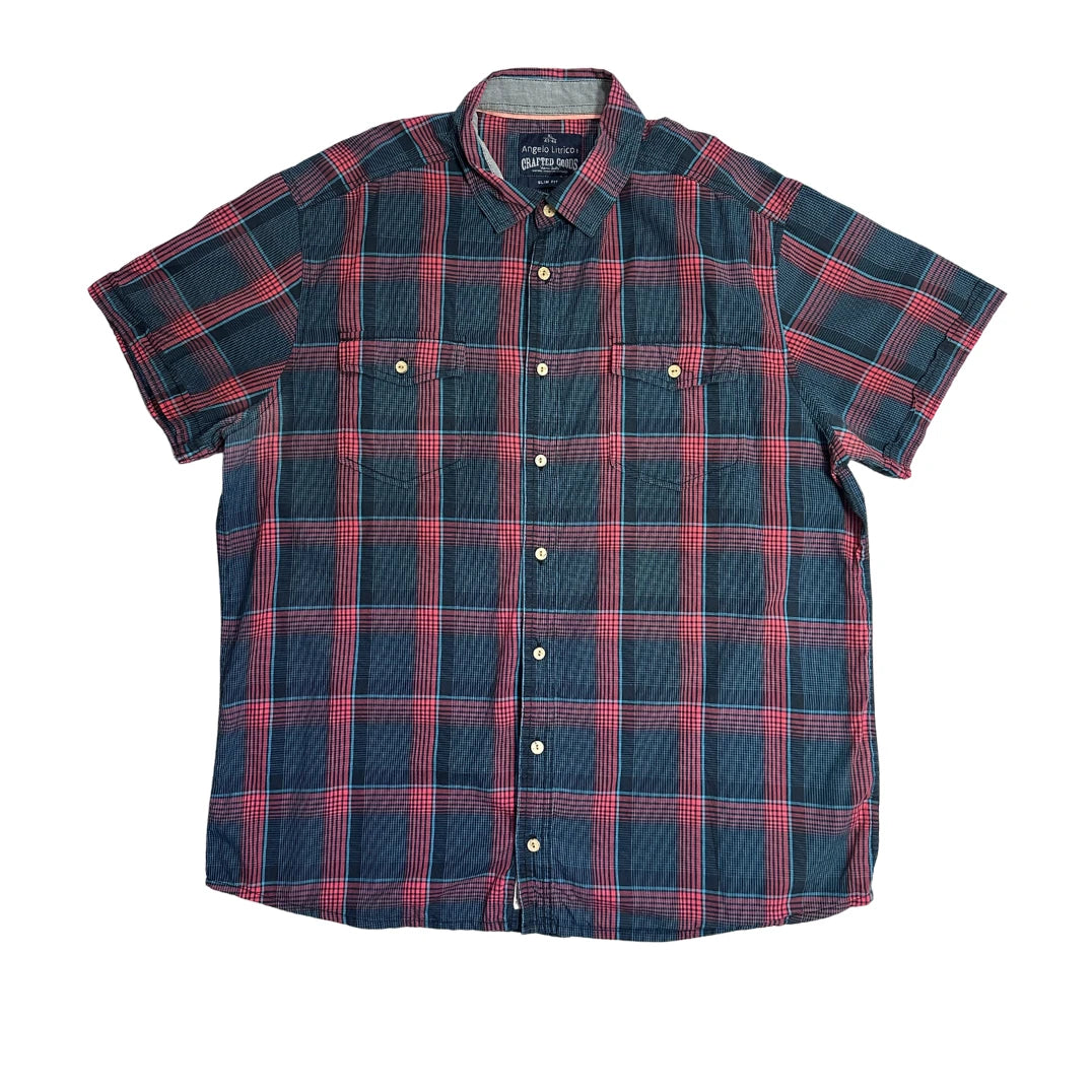 Angelo Litrico® Red Plaid Casual Shirt ❤️(XL)