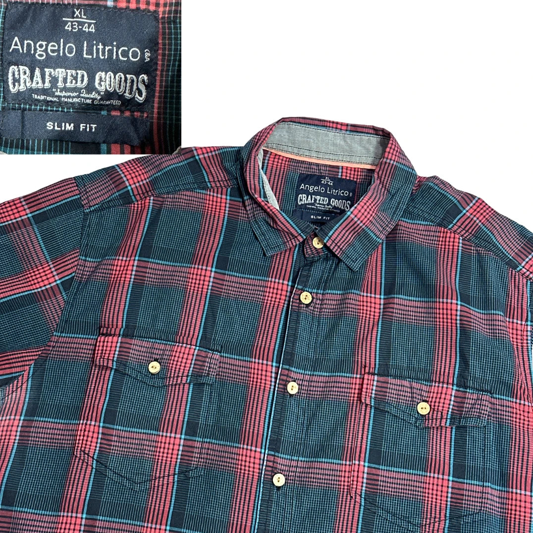 Angelo Litrico® Red Plaid Casual Shirt ❤️(XL)