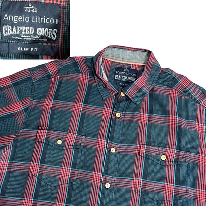 Angelo Litrico® Red Plaid Casual Shirt ❤️(XL)