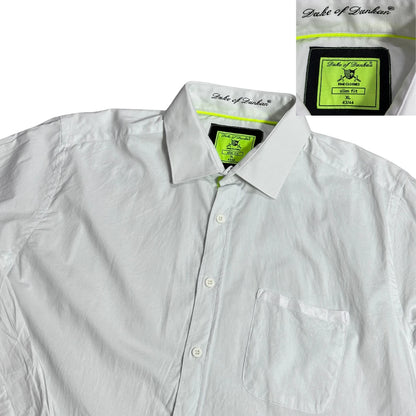 Duke of Dunbar® White Slim Fit Dress Shirt(XL)