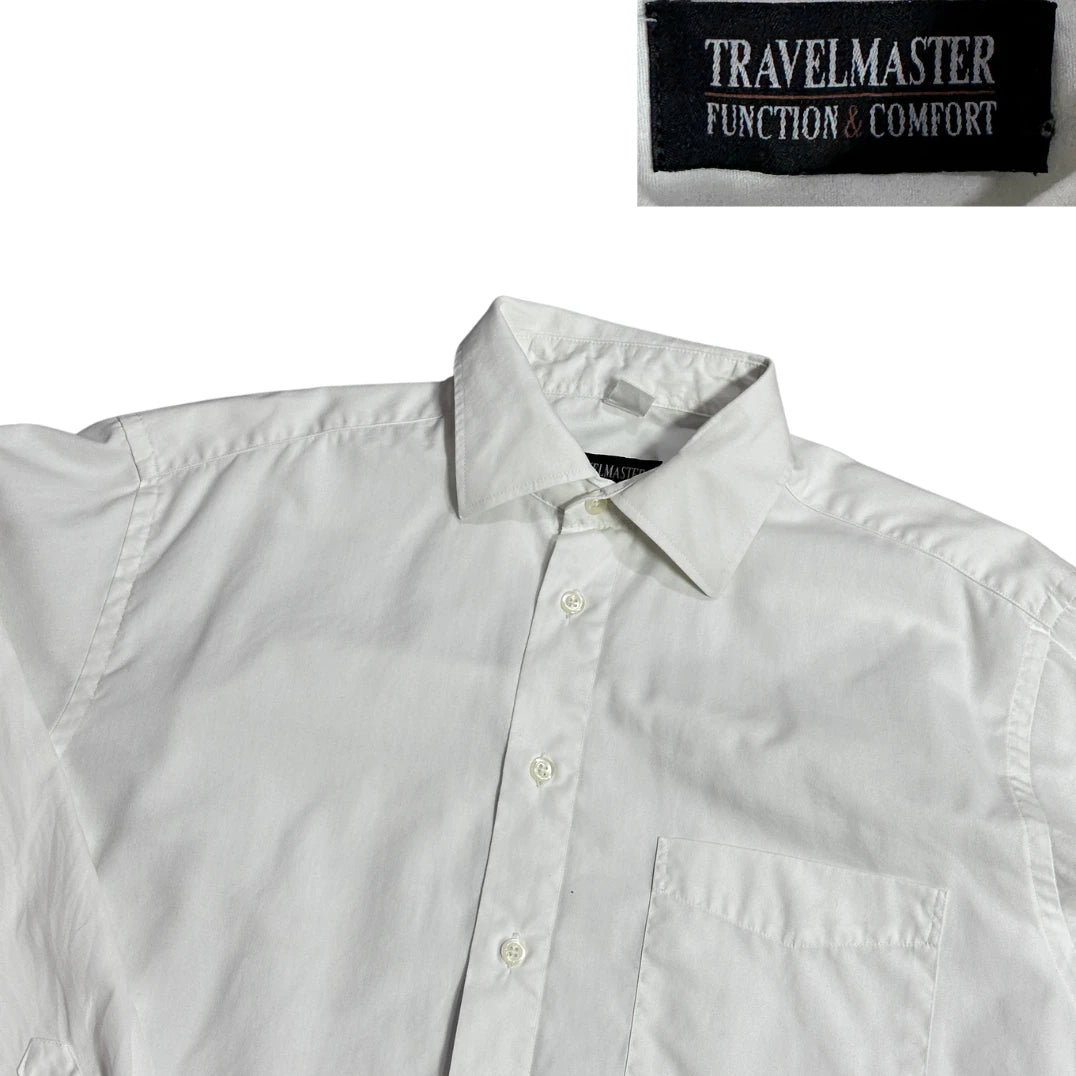 Travelmaster® White Pocket Dress Shirt