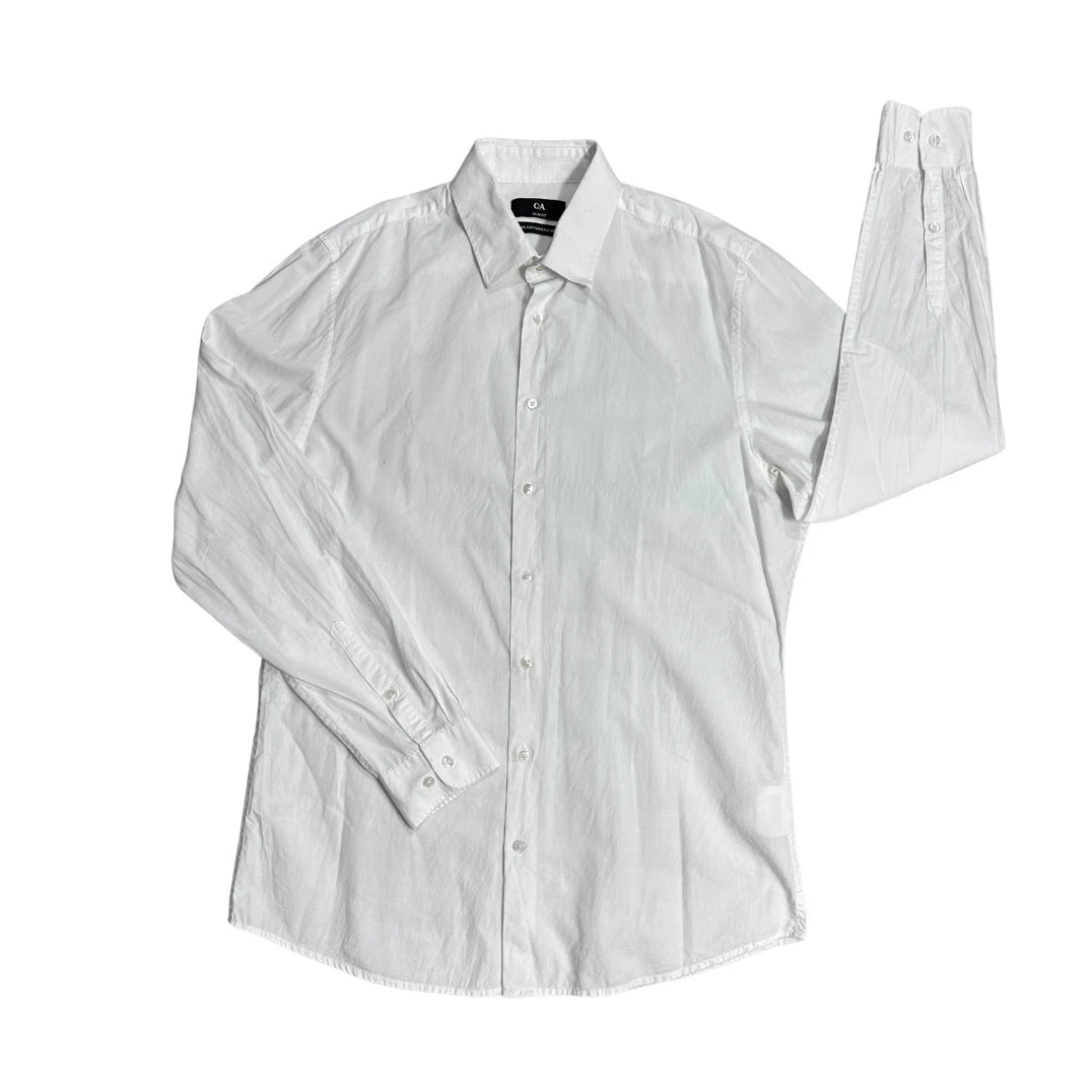 C&A® White Slim Fit Dress Shirt(M)