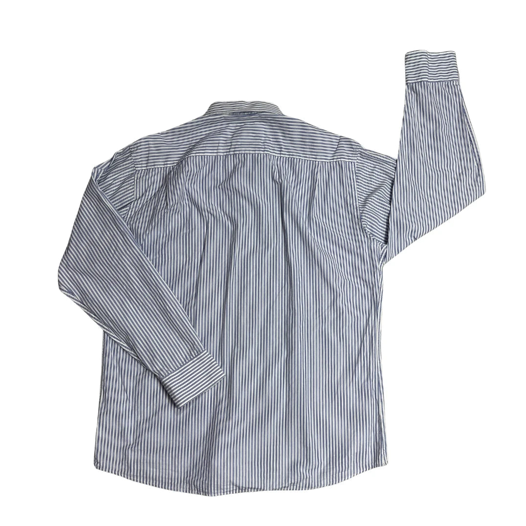 North Route® Blue White Striped Casual Shirt(XL)