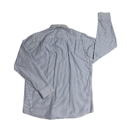North Route® Blue White Striped Casual Shirt(XL)