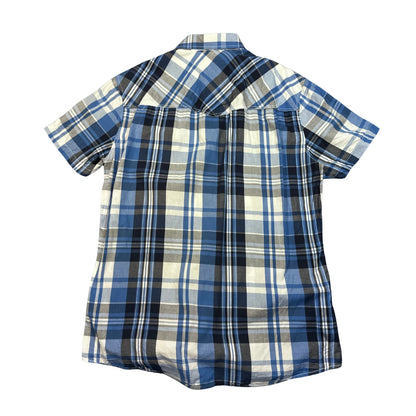 Ben Stone® Blue Plaid Western Shirt (L)