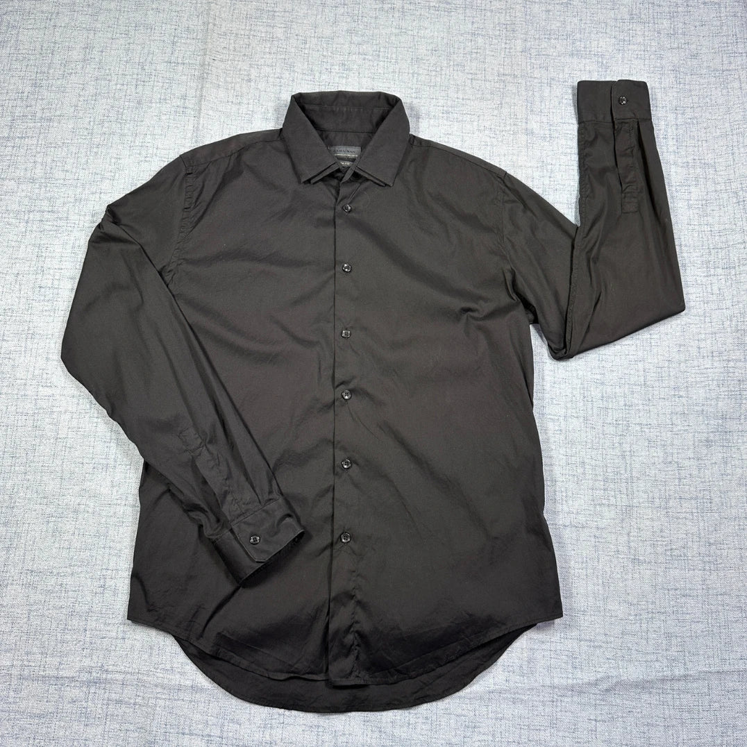 ZARA MAN® Black Slim Fit Formal Shirt(L)