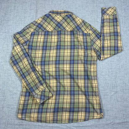 Mustang® Blue Plaid Button-Down Shirt(XL)