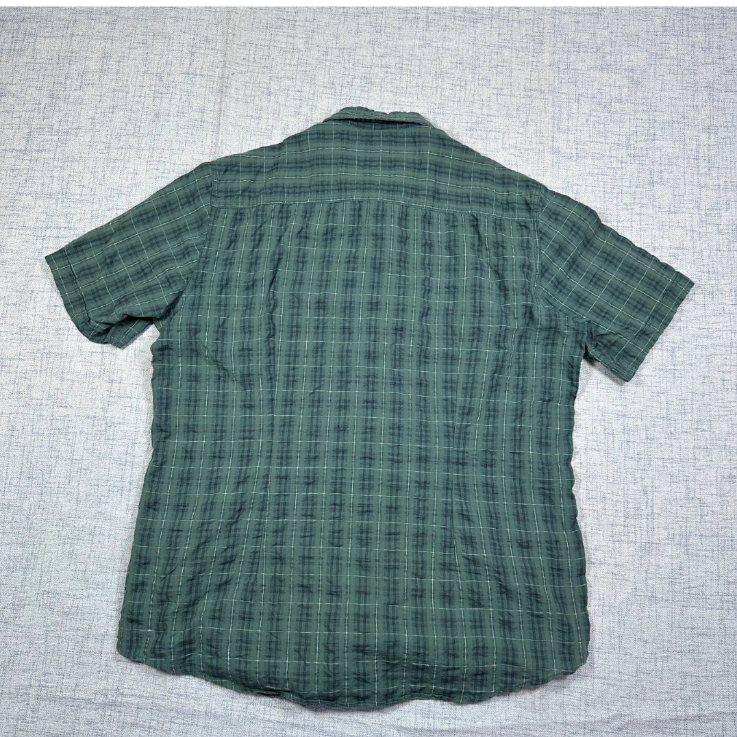 Charles Vögele® Green Short Sleeve Check Shirt(L)