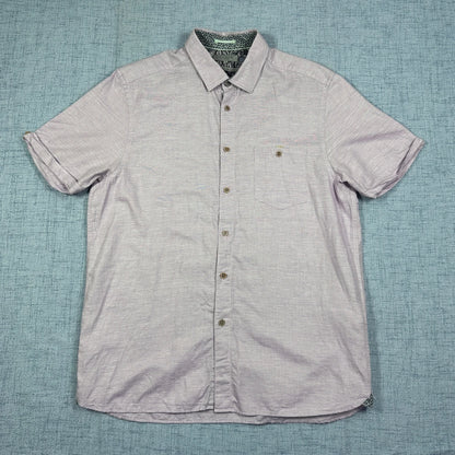 Ted Baker® Light Pink Short Sleeve Casual Shirt(L)