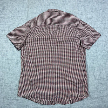Reward® Micro Check Utility Short Sleeve Shirt(L)