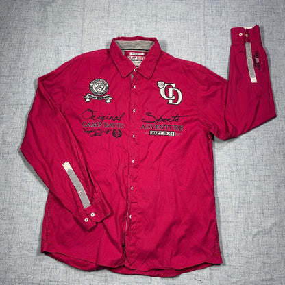 Camp David® Red Adventure Graphic Casual Shirt (XL)