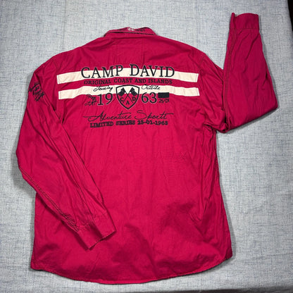Camp David® Red Adventure Graphic Casual Shirt (XL)