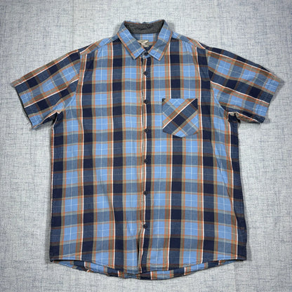 Watson's Traveller® Blue Plaid Short Sleeve Shirt (L)