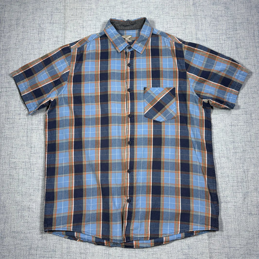 Watson's Traveller® Blue Plaid Short Sleeve Shirt (L)