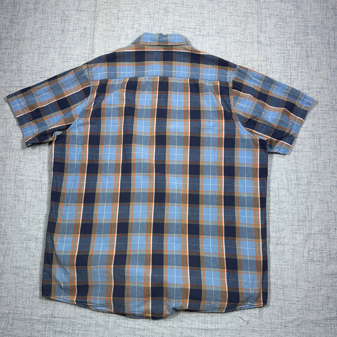 Watson's Traveller® Blue Plaid Short Sleeve Shirt (L)