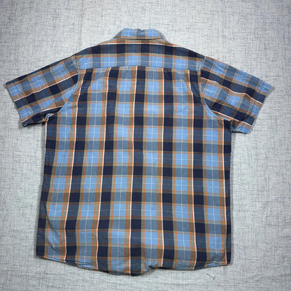 Watson's Traveller® Blue Plaid Short Sleeve Shirt (L)