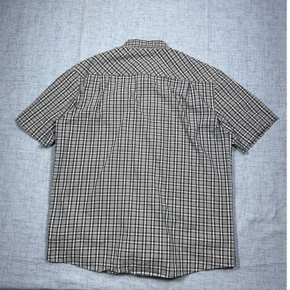 Crane® Grey Check Short Sleeve Shirt (L)